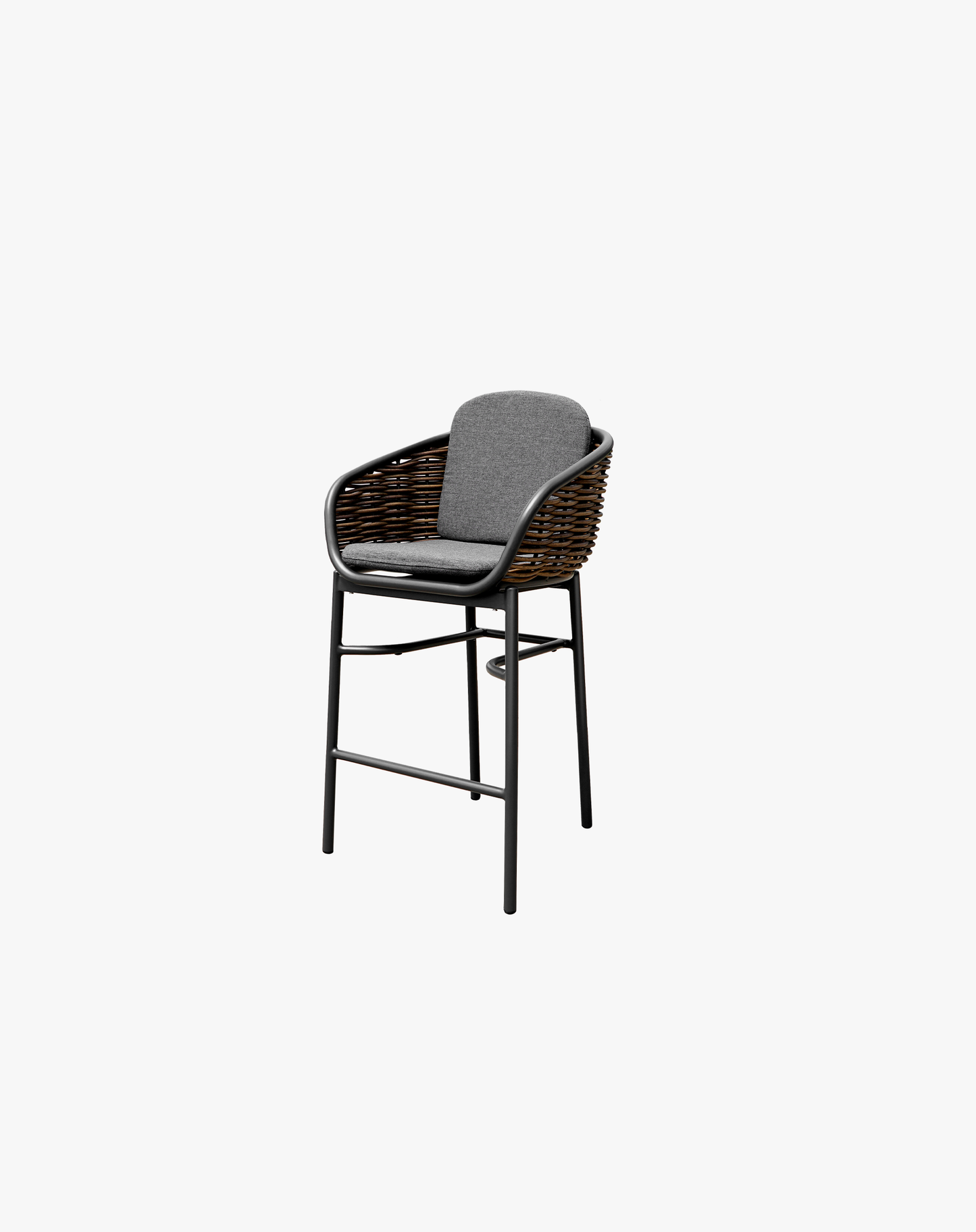 Banco de bar Bari Reed Charcoal