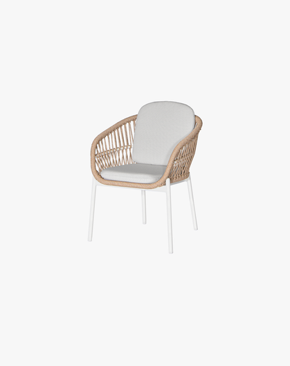 Silla Bari Blanca Natural