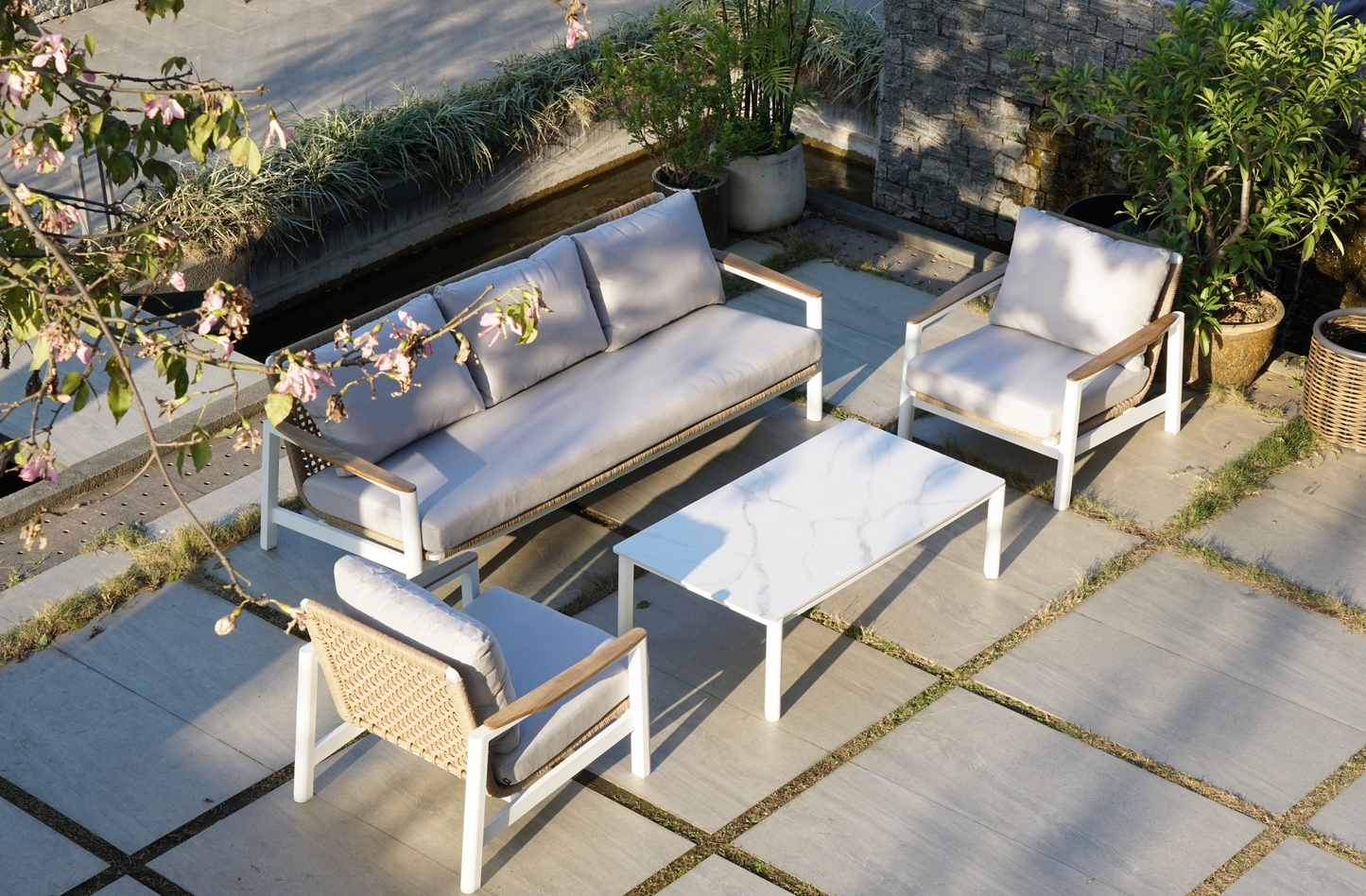Sillón Reyne Beige 3 Plazas
