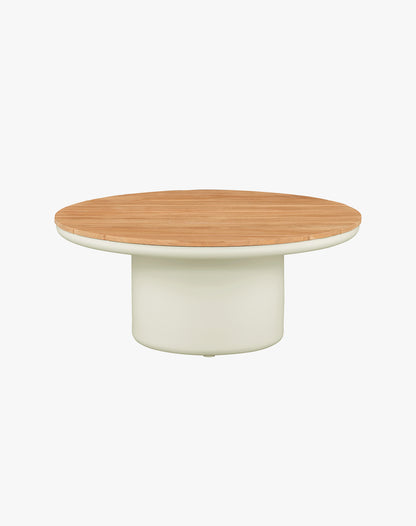 Mesa de Centro Diamante Redonda Beige 90x37 Teka