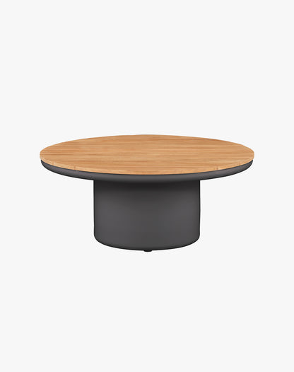 Mesa de Centro Diamante Redonda Charcoal 90x37 Teka