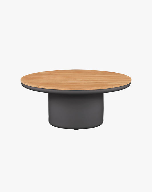 Mesa de Centro Diamante Redonda Charcoal 90x37 Teka