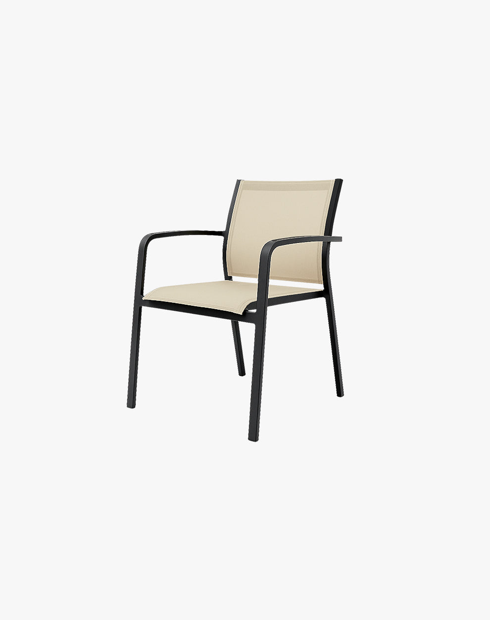 Silla Luis Charcoal con Beige