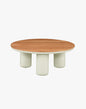 Mesa de Centro Diamante Redonda Beige 80x32 Teka